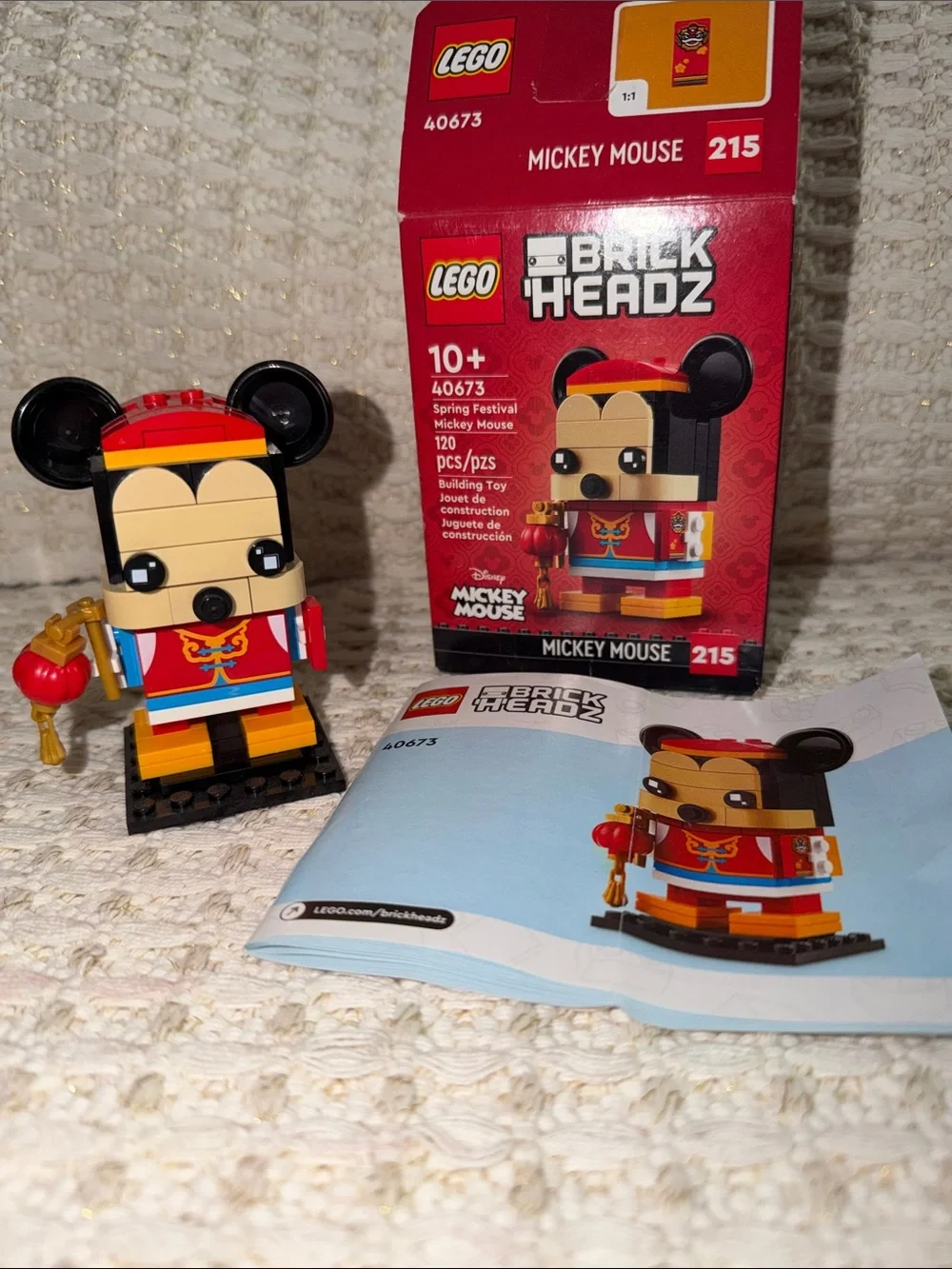 LEGO Disney Spring Festival Mickey Mouse 40673 BrickHeadz RETIRED Complete Set